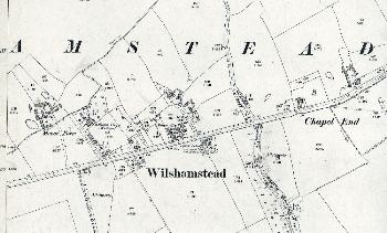 The western part of Cotton End Road in 1901